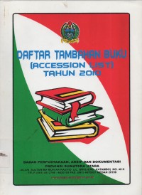 Image of DAFTAR TAMBAHAN BUKU ( ACCESSION LIST ) TAHUN 2010