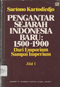 Image of PENGANTAR SEJARAH INDONESIA BARU: 1500-1900