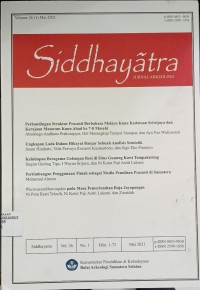 Image of Siddhayatra Volume 26(1) Mei 2021