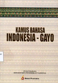 Image of Kamus Bahasa Indonesia-Gayo