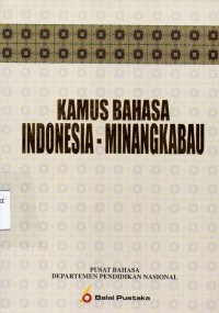 Image of Kamus bahasa Indonesia-Minangkabau