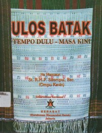 Image of ULOS BATAK TEMPO DULU-MASA KINI